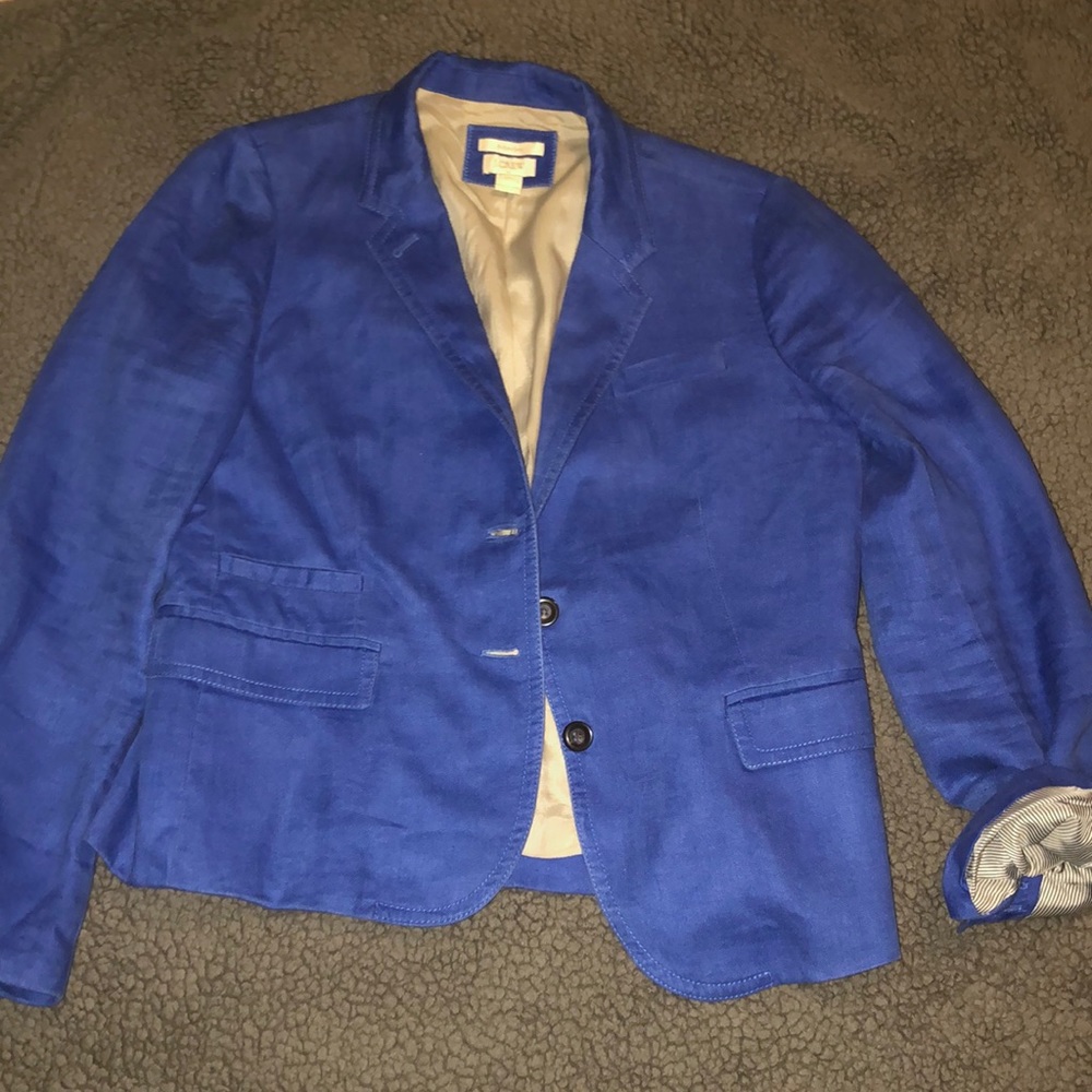 J Crew Blue Schoolboy Blazer